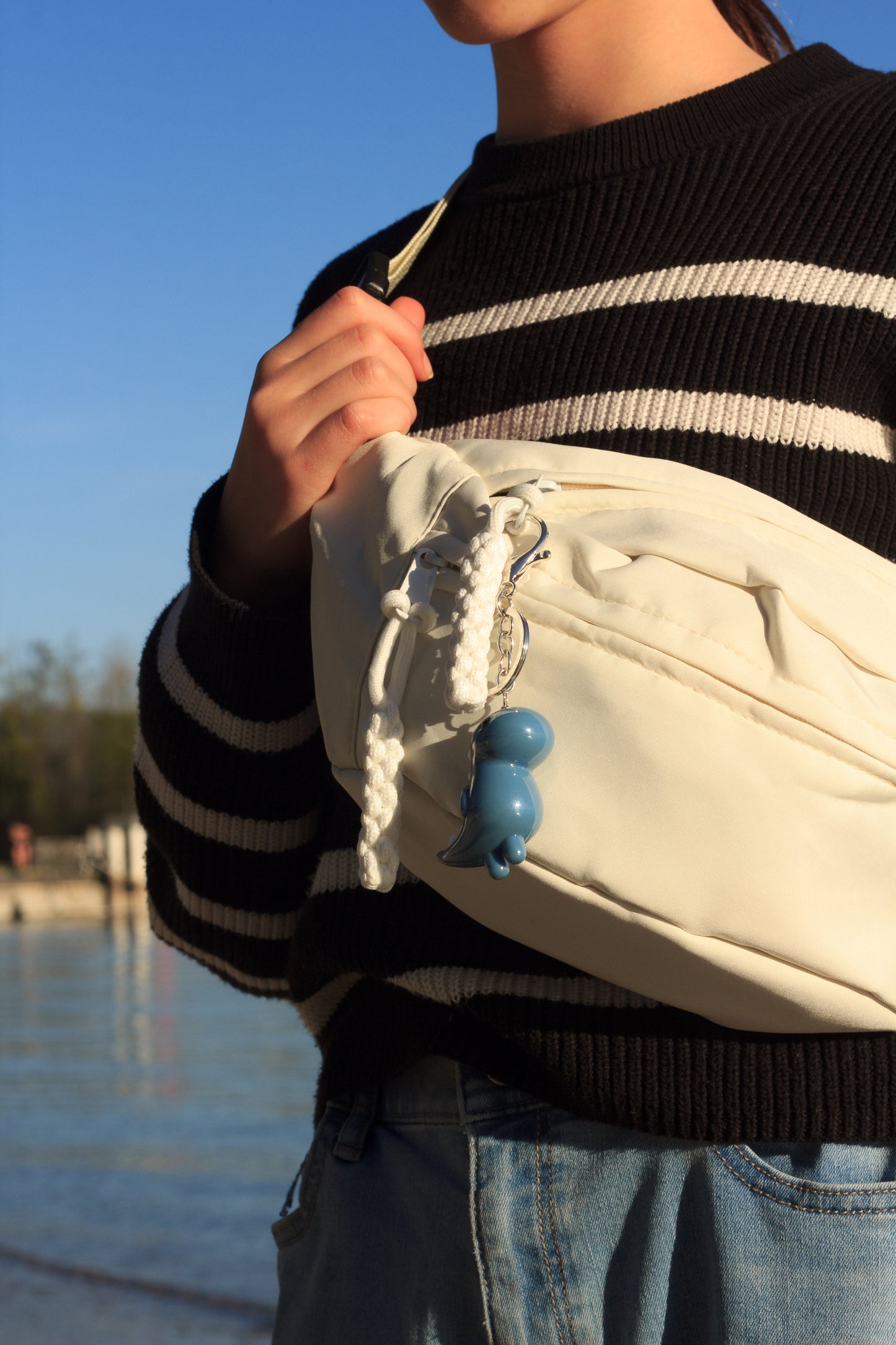 Casual Fanny Pack with Dinosaur Charm