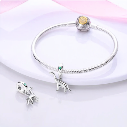 925 Sterling Silver Dinosaur Pendant