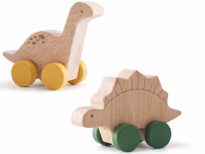 Kit 4 Dinos en Bois – Jouet Montessori Éducatif